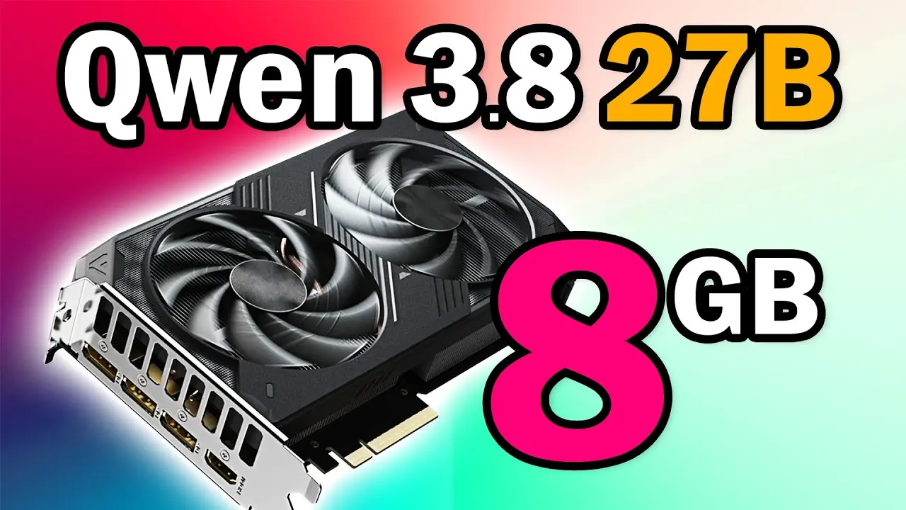 Qwen3.8 27B dans 8 Go : le grand modèle passé à la presse | Fluxenet